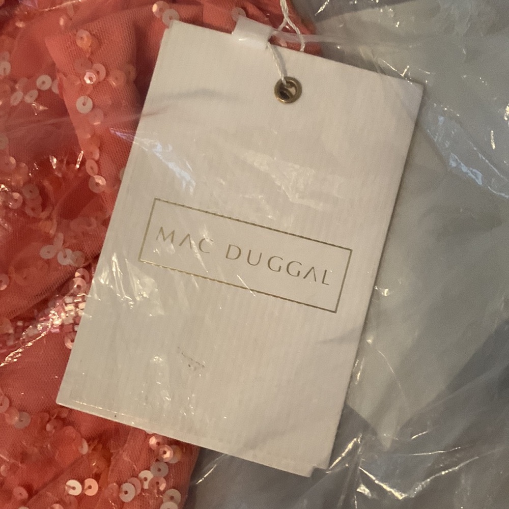 Formal, Evening, Gorgeous MacDuggal Coral Gown - Picture 5 of 7